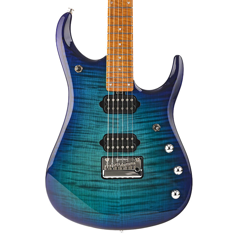 

Электрогитара Music Man John Petrucci Signature JP15 Electric Guitar - Cerulean Paradise Fade, Flame Maple Top