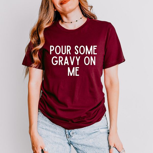 

Футболка с коротким рукавом Gravy on me Simply Sage Market, Maroon