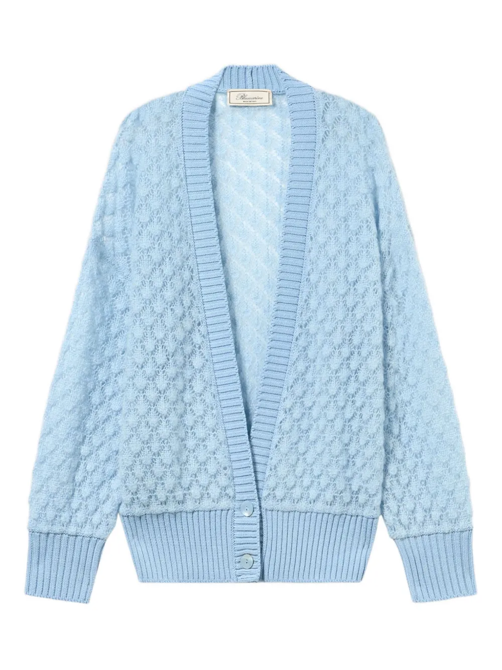 

Фактурный кардиган BLUMARINE, синий