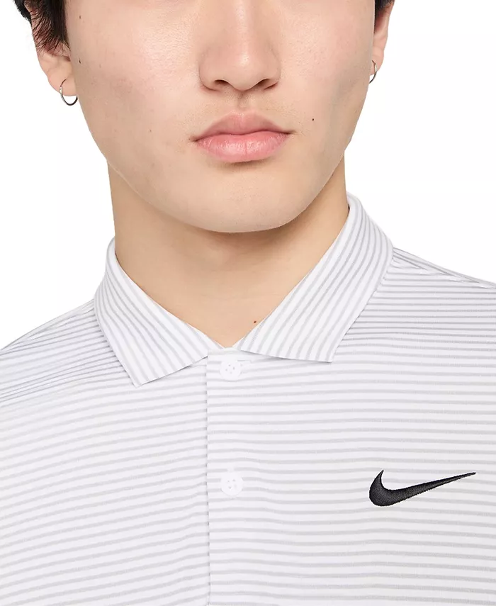 Мужская футболка для гольфа Relaxed Fit Core Dri-FIT с коротким рукавом Nike, белый — фото 3
