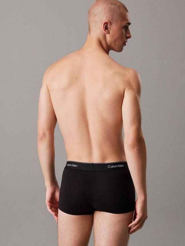 Плавки icon из хлопка стрейч с низкой посадкой Calvin Klein, черный — фото 2