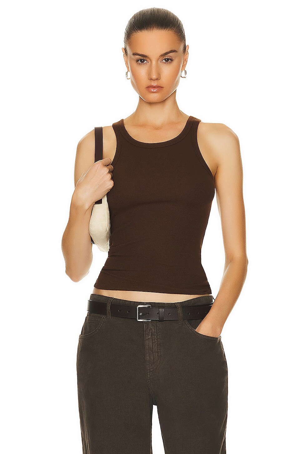 

Топ Eterne High Neck Fitted Tank, цвет Chocolate
