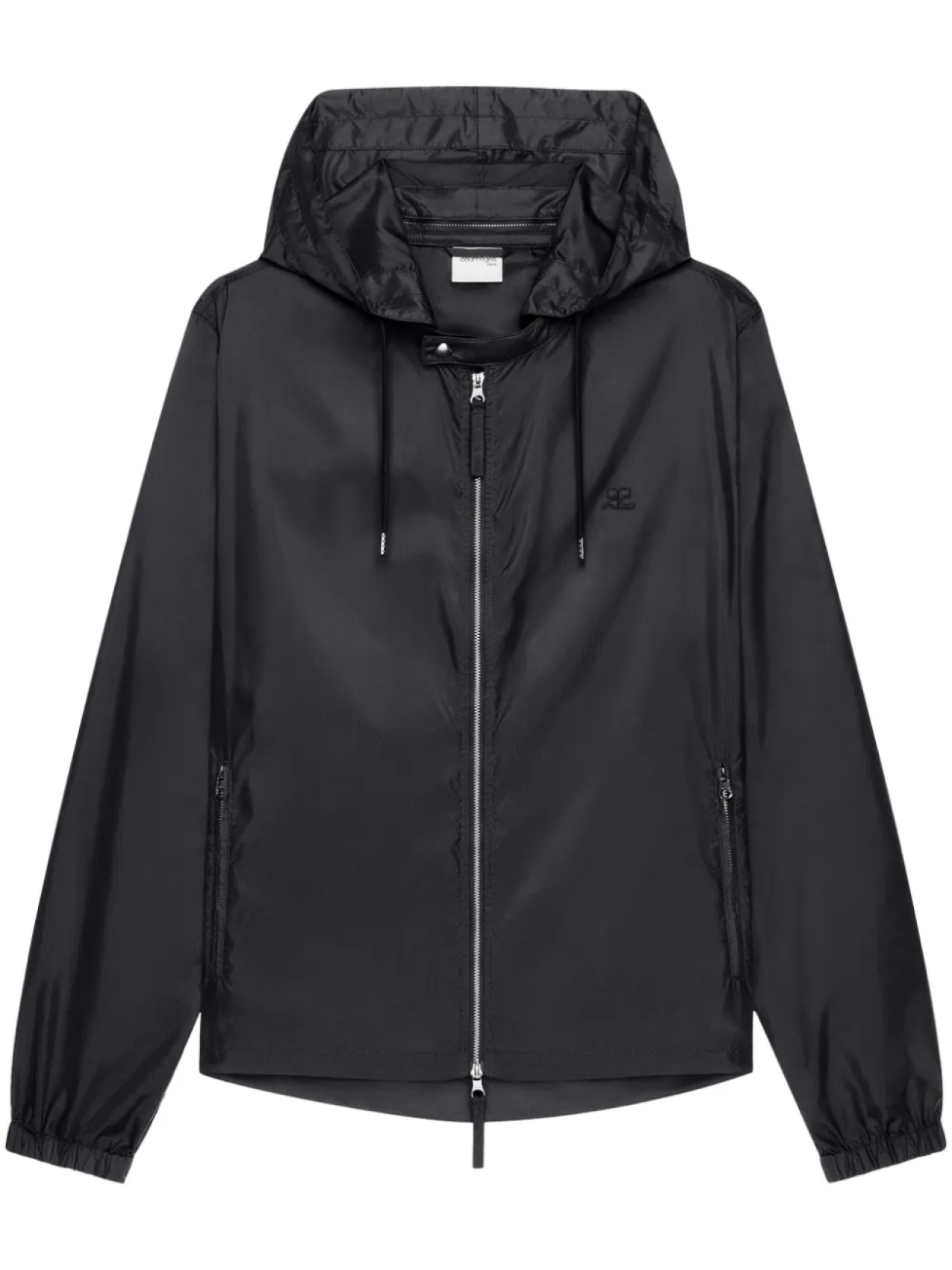 

Courrèges ветровка с капюшоном, черный