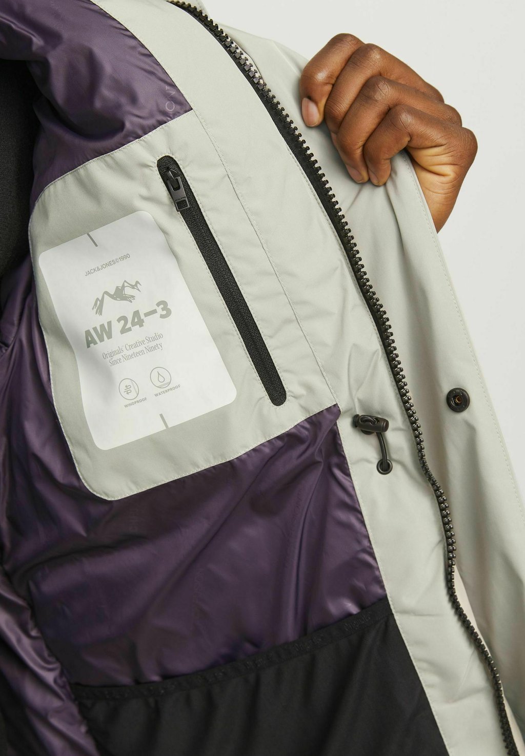 

Зимнее пальто JORKANI TECHNICAL PUFFER Jack & Jones, серый