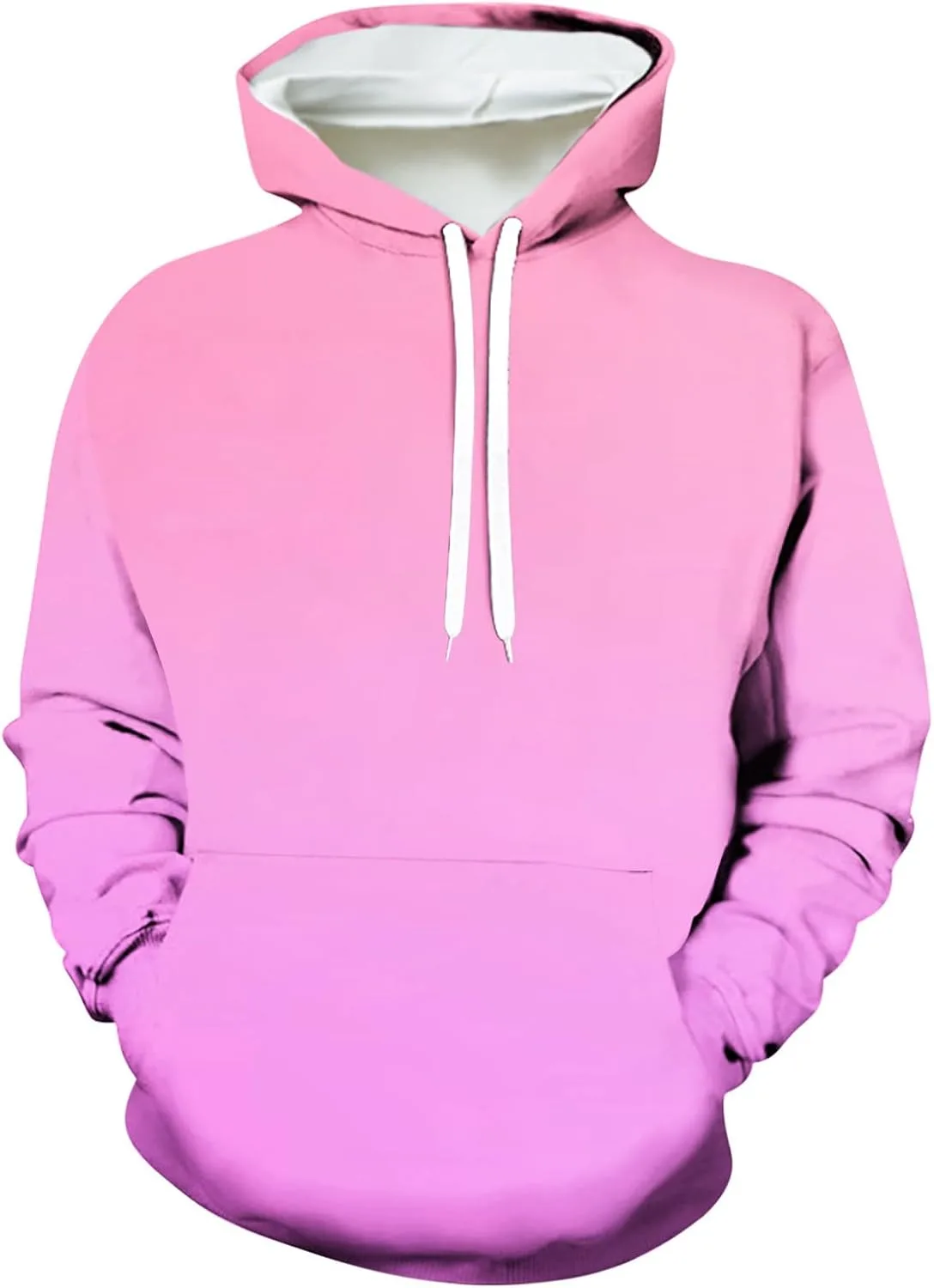 

Мужской худи с капюшоном на шнурке и карманом, градиент Muscularfit