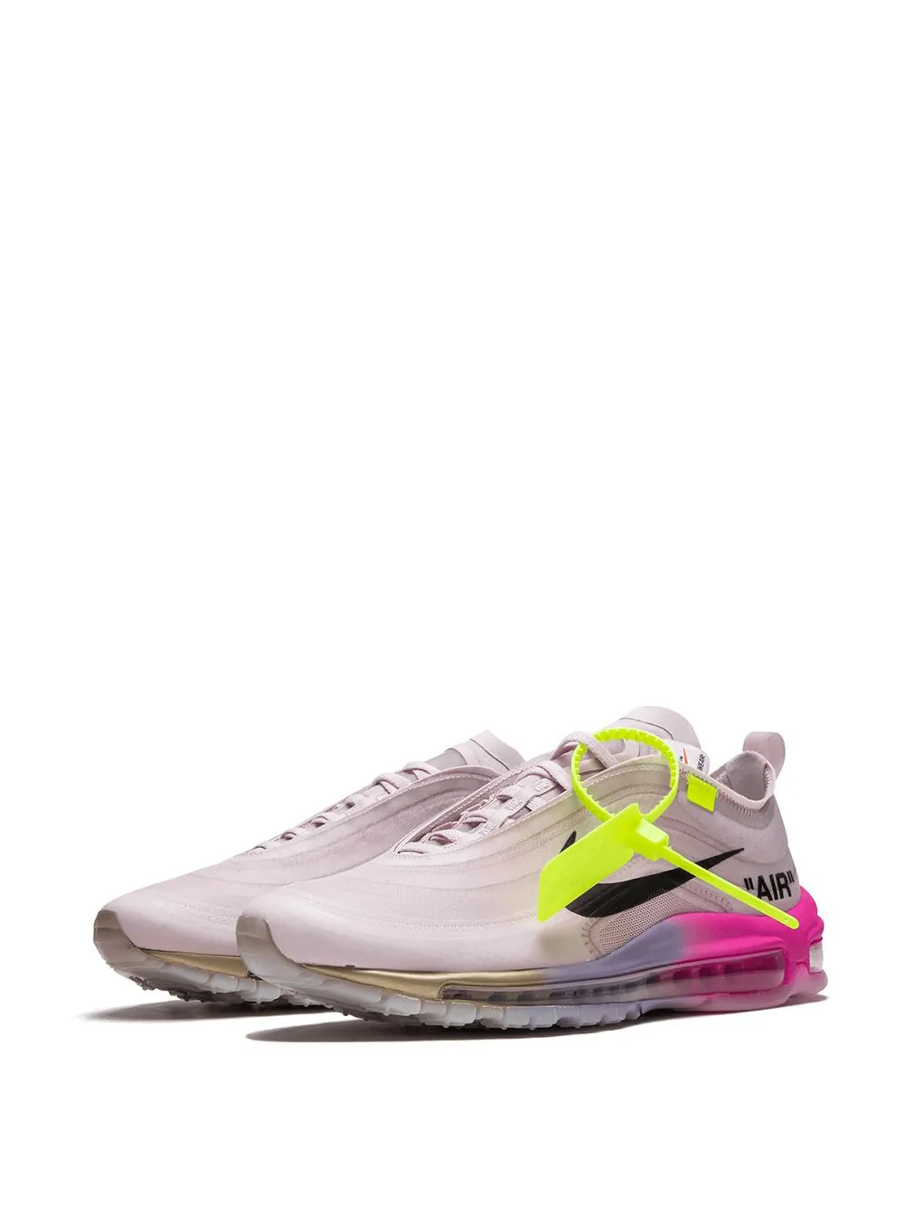 Кроссовки The 10: Air Max 97 OG Nike X Off-White, розовый — фото 2