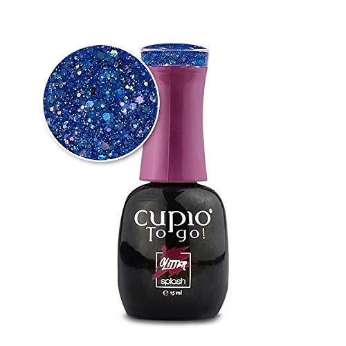 Гель-лак «Glitter Splash Crystal Blue» 15 мл от Cupio Cupio
