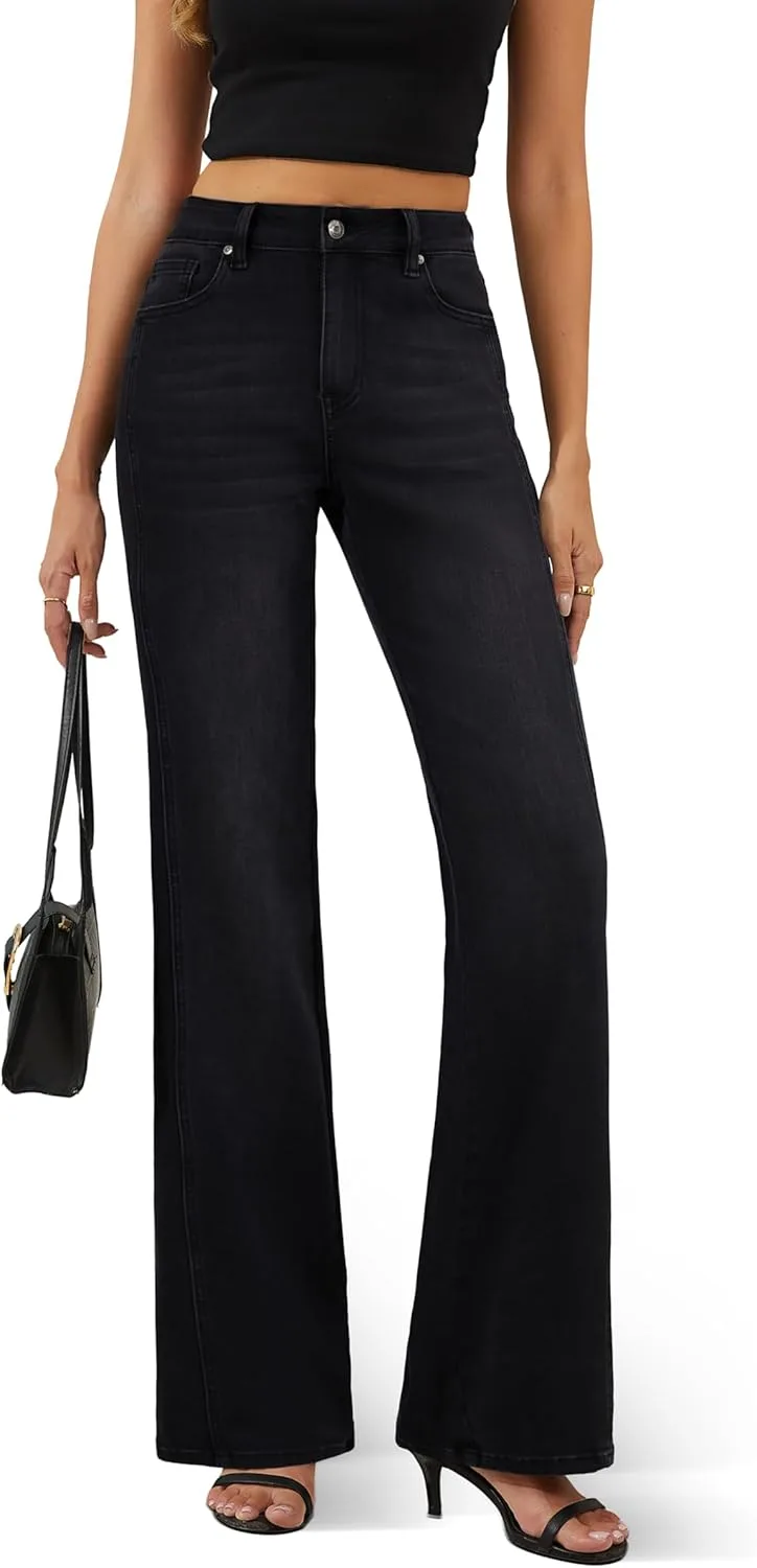 

FLYING BANANA Женские джинсы Wide Leg High Waisted Strechy