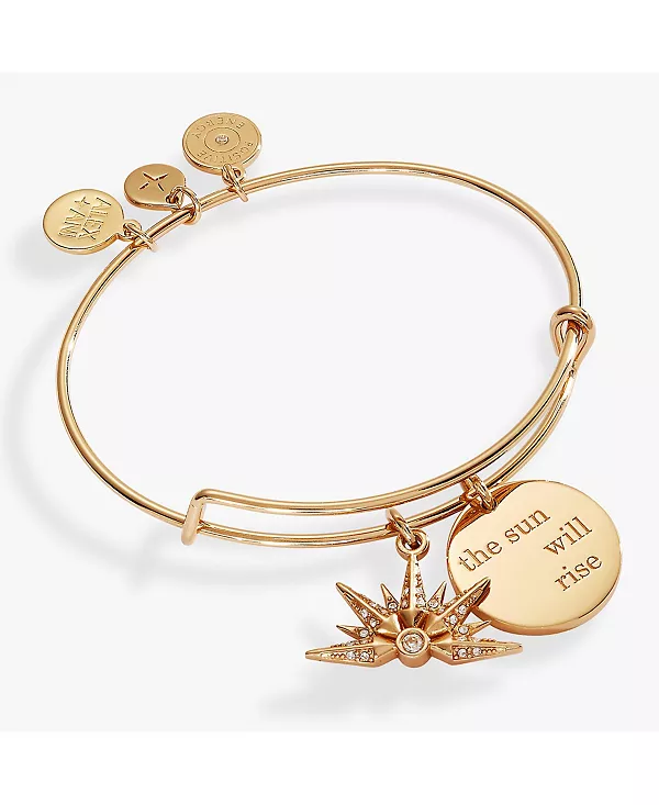 

Браслет с подвесками «Взойдет солнце» Alex And Ani, gold