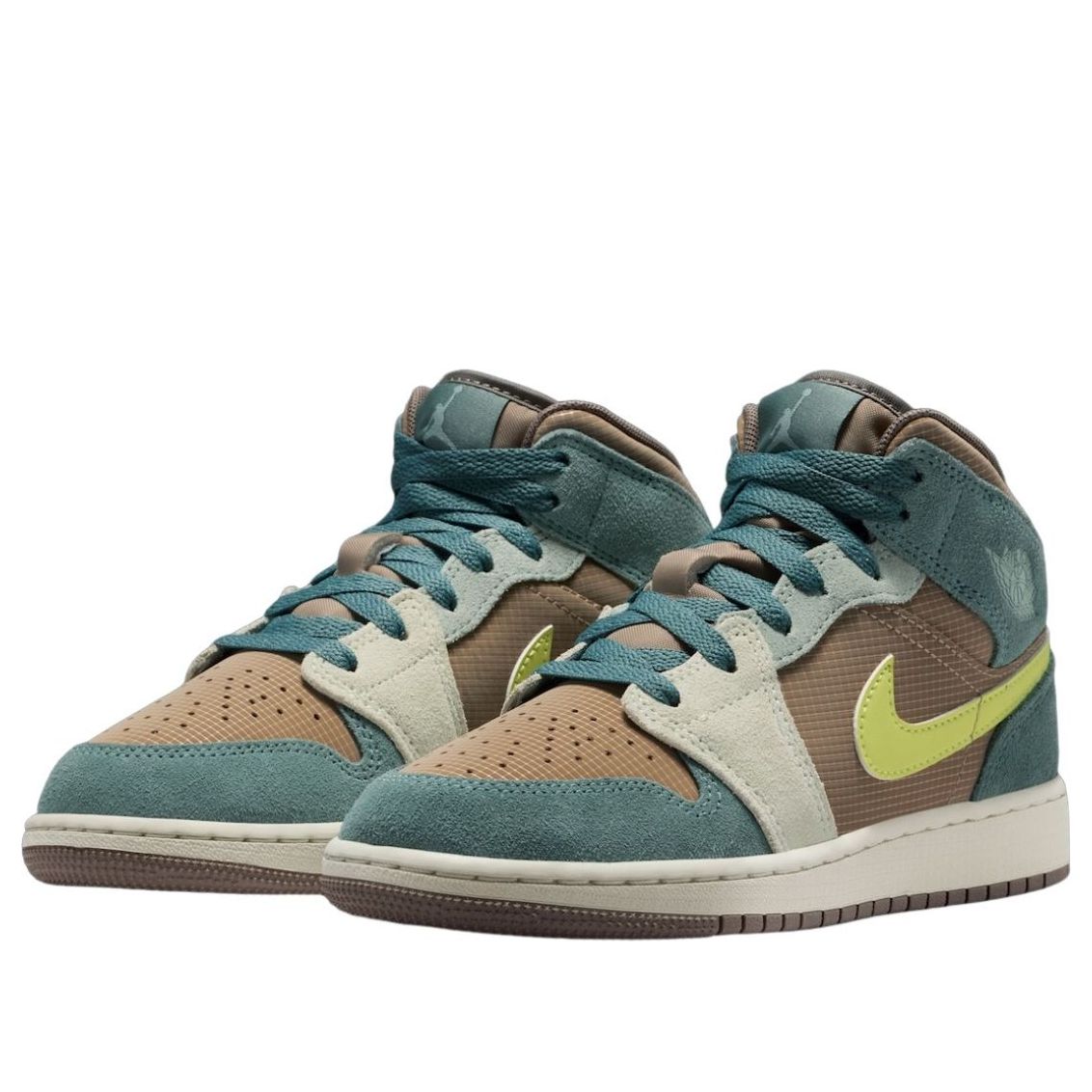(GS) Air Jordan 1 Mid We Outside 'Khaki Hasta' — фото 2