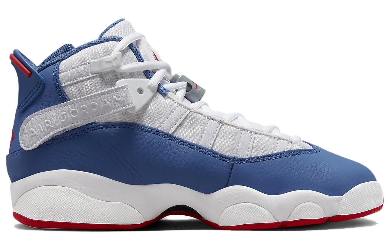 Air Jordan 6 Rings 'White True Blue' GS — фото 2