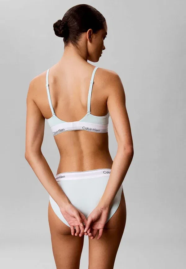 Бюстгальтер треугольный с легкой подкладкой Calvin Klein, цвет мята — фото 2