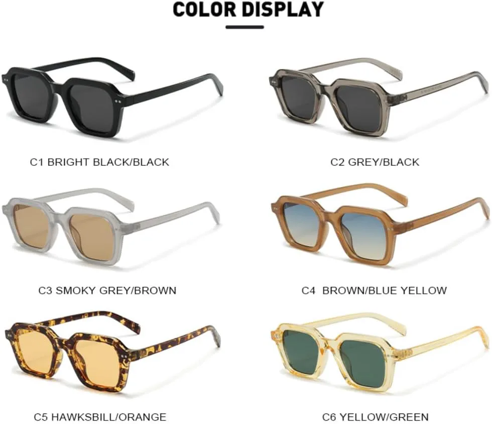 

Ретро-модные солнцезащитные очки для женщин и мужчин, классический винтажный стиль, защита от УФ-излучения UV400, для активного отдыха VFDHN, Grey Black