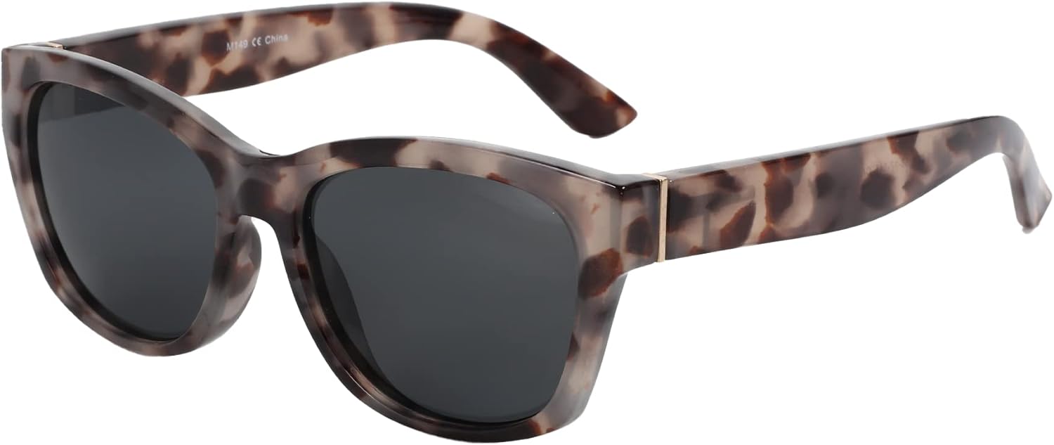 

Солнцезащитные очки ZENOTTIC «кошачий глаз» для женщин, поляризованные, винтажные квадратные, с защитой от УФ-излучения, ретро-очки большого размера для вождения, Grey Demi Frame/Grey Polarized Lens