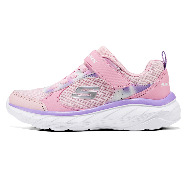 

Skechers Kids Кроссовки для бега с низким верхом, нескользящие, износостойкие, легкие, амортизирующие, светло-розовые, детские