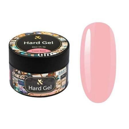 FOX Hard gel Cover Rose с консистенцией базы для ногтей, 30 мл — фото 2