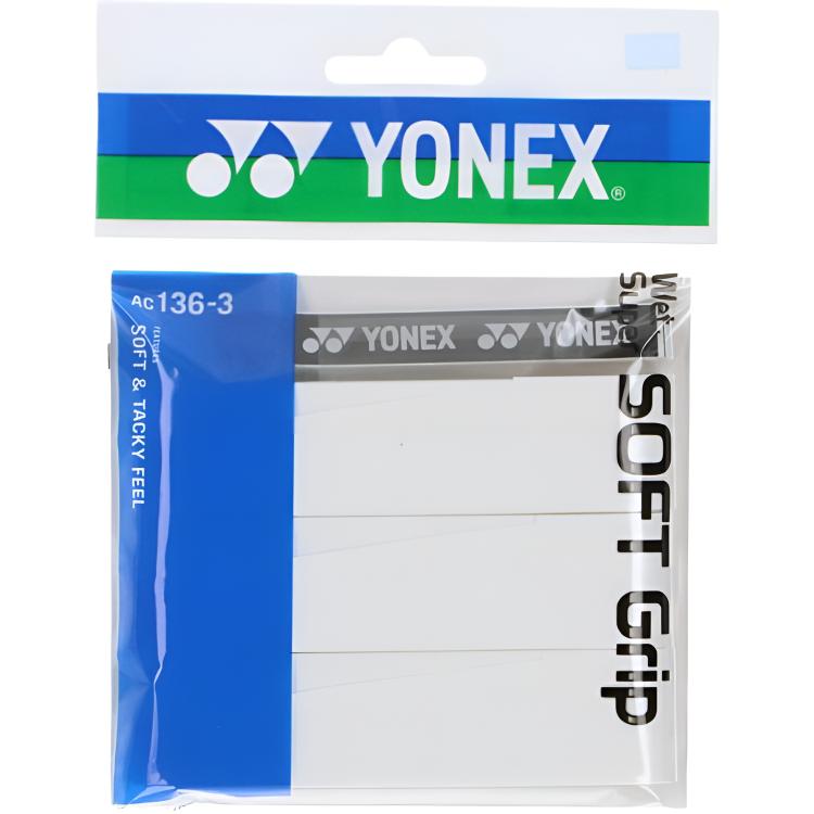 

Лента для рукоятки бадминтонной ракетки полиуретан unisex YONEX, белый