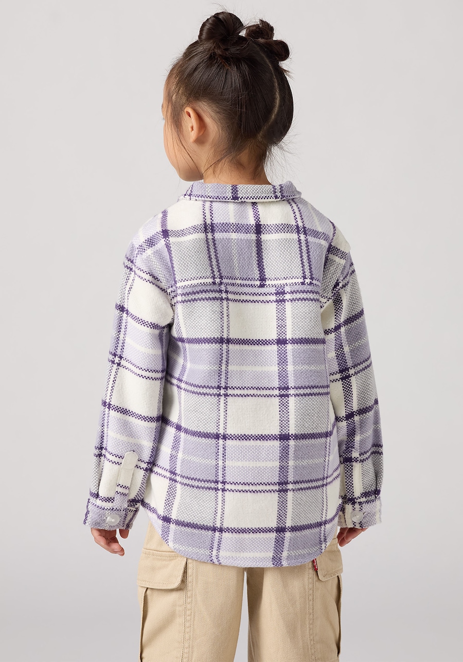 Куртка межсезонная Levi's Kids, пастельно-фиолетовый/темно-фиолетовый — фото 3
