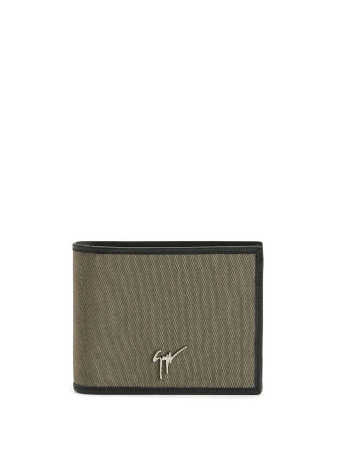 

Giuseppe Zanotti Albert logo-plaque wallet, серый