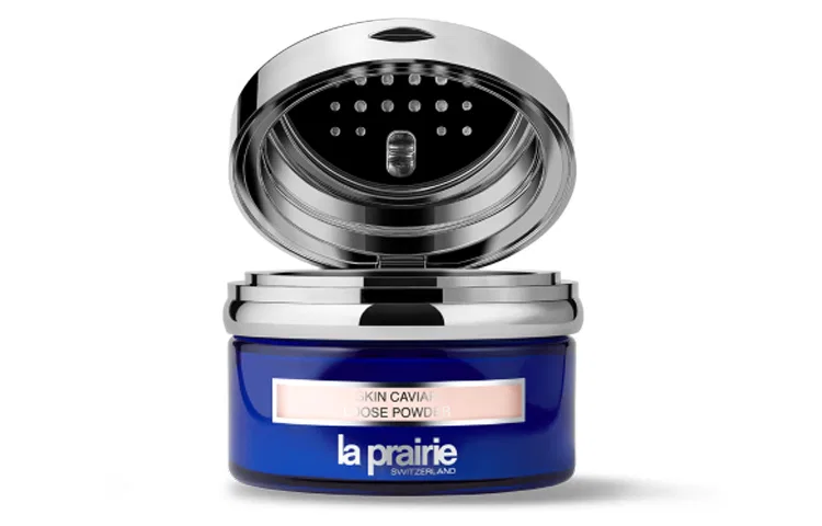 Пудра рассыпчатая с экстрактом икры LA PRAIRIE 40г+10г бежевая — фото 2