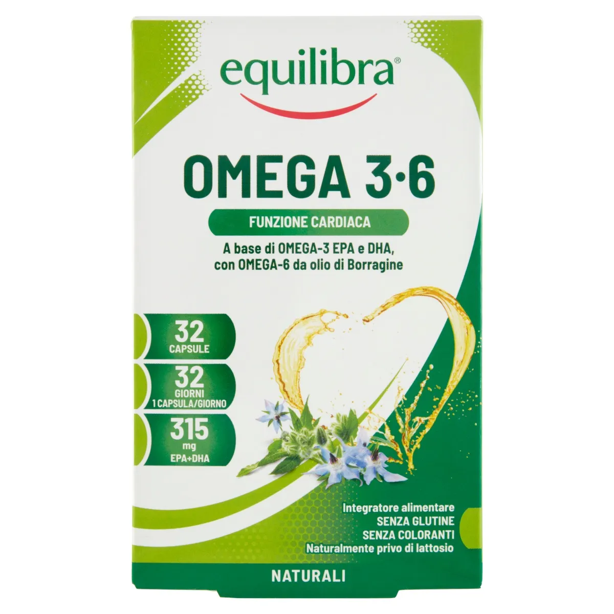 

Баланс Омега 3-6 32 жемчуга Сердечная функция Equilibra