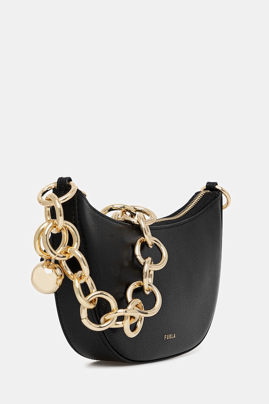 

Кожаная сумка Furla, черный