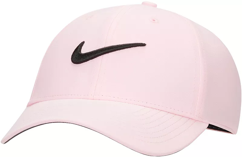

Мужская структурированная кепка-галочка Nike Dri-FIT Club, цвет Med Soft Pink/Black