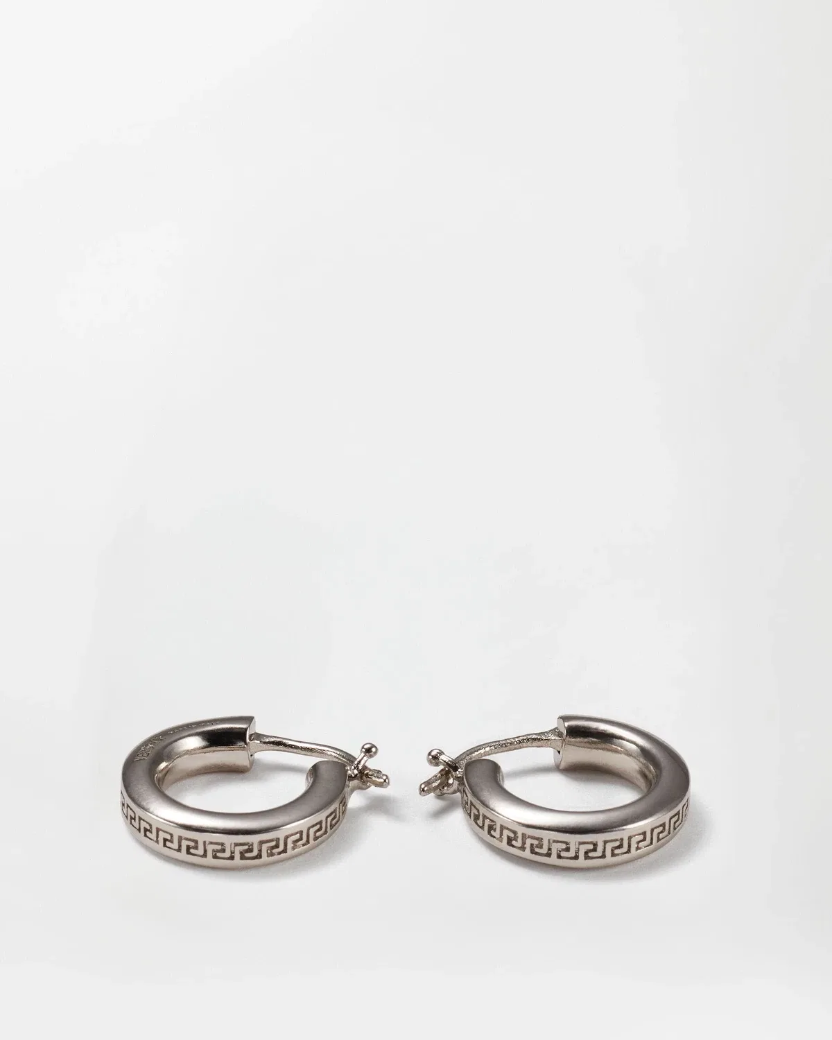 Серьги-кольца Greca VERSACE, серебряный