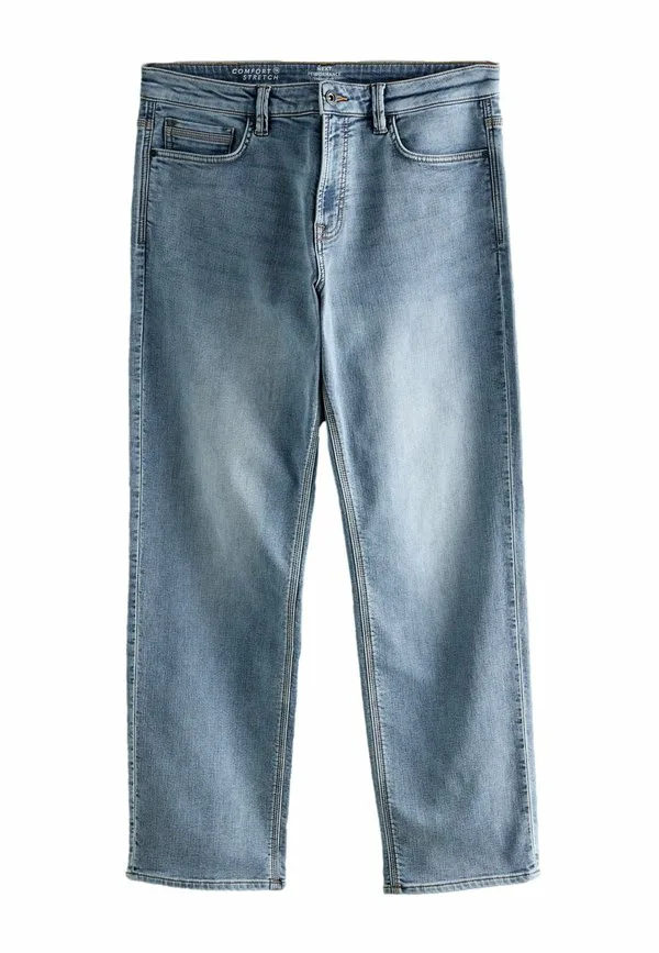 Джинсы прямого кроя из эластичной ткани стандартного размера Next, Blue Denim
