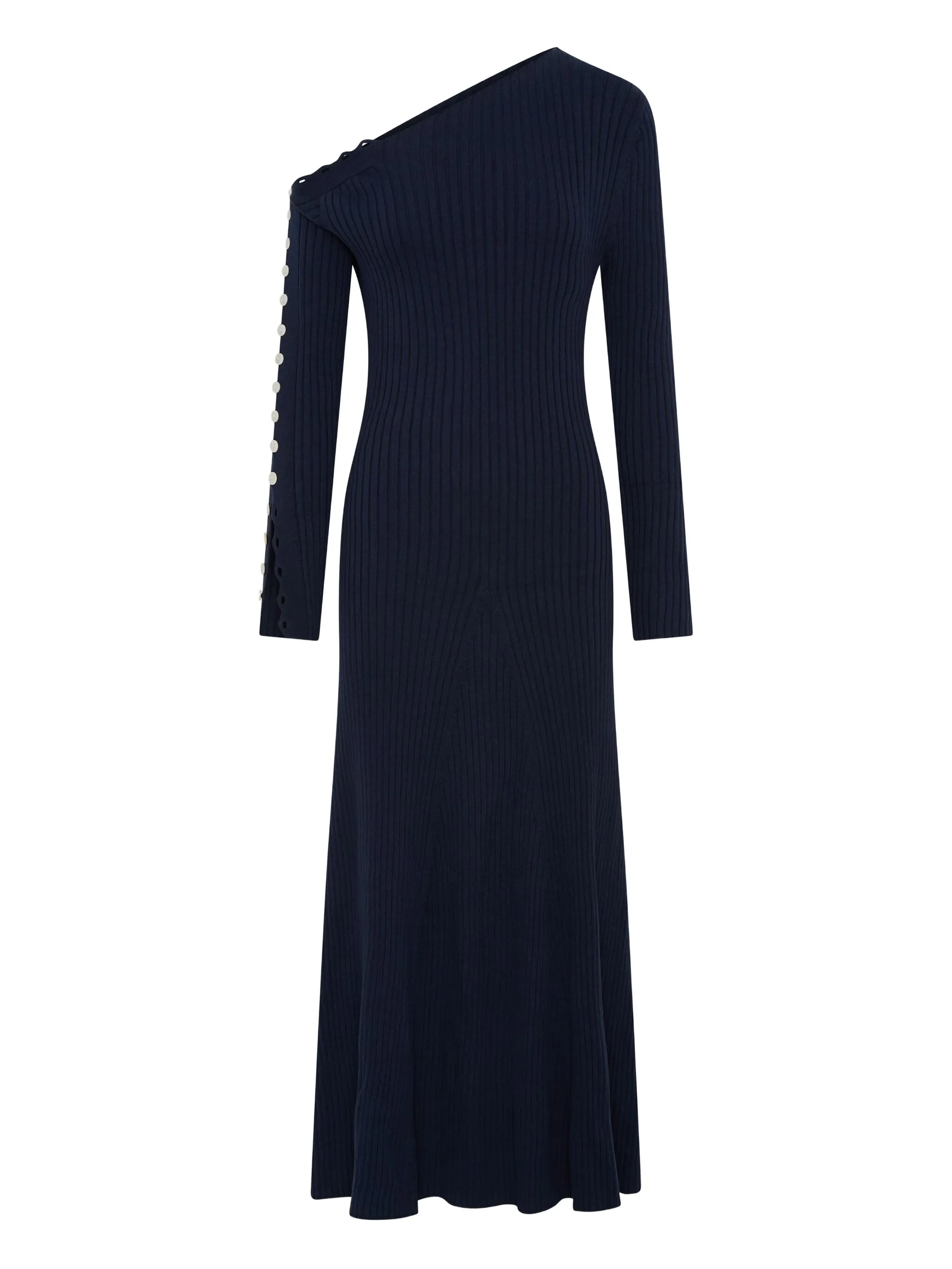 

Платье макси Noah на одно плечо Anna Quan, синий