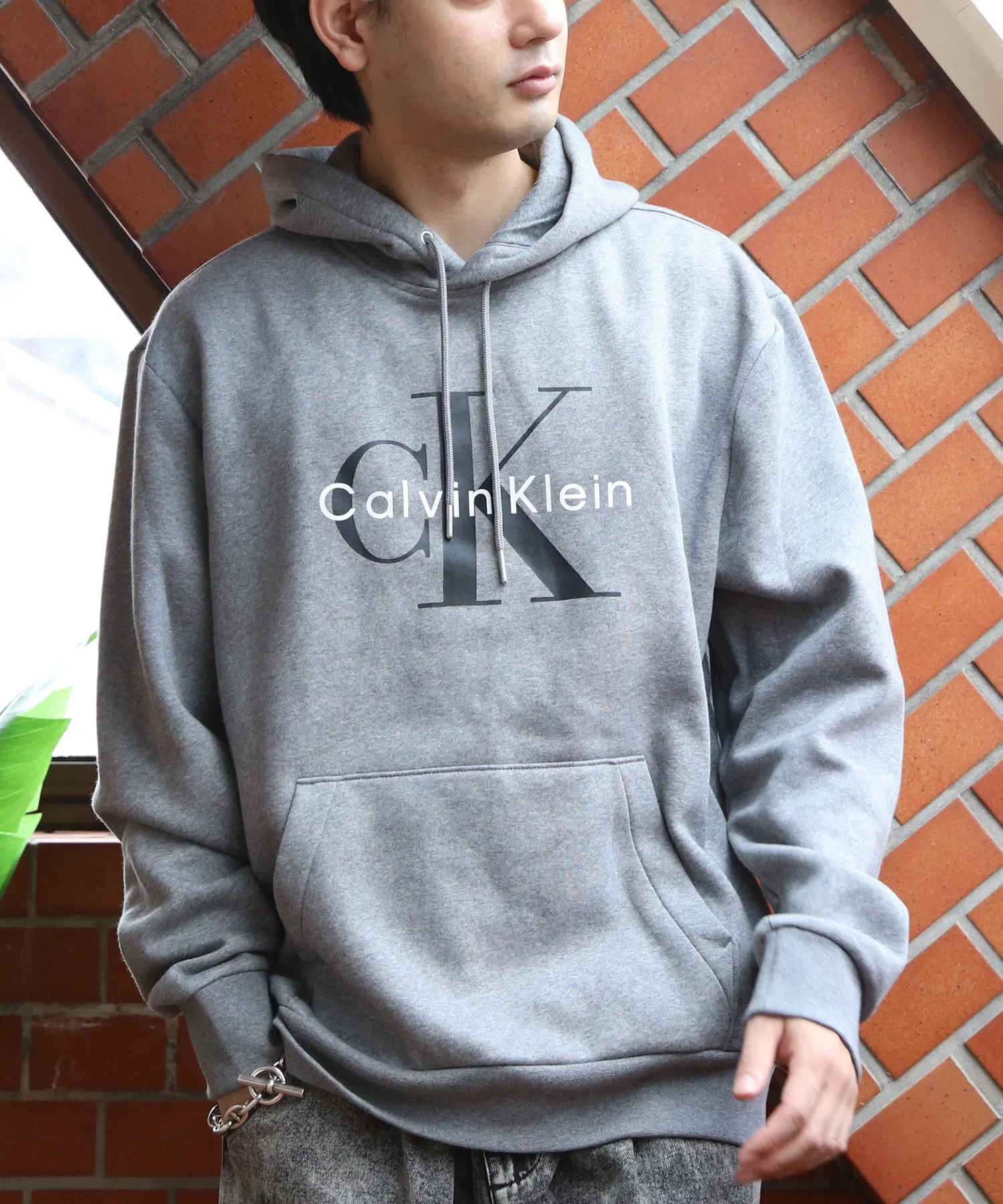 Толстовка с флисовой подкладкой и логотипом Calvin Klein CK — фото 3