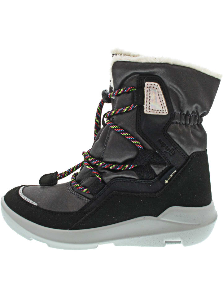 

Superfit Черные ботинки на шнуровке