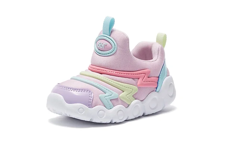 361°KIDS Slip Resistant Cushioning Abrasion Resistant Breathable Casual Shoes Pink Green Kids' — фото 3