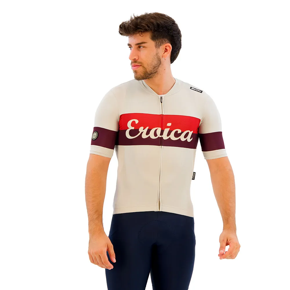 

Джерси с коротким рукавом Santini Eroica Quiete, бежевый