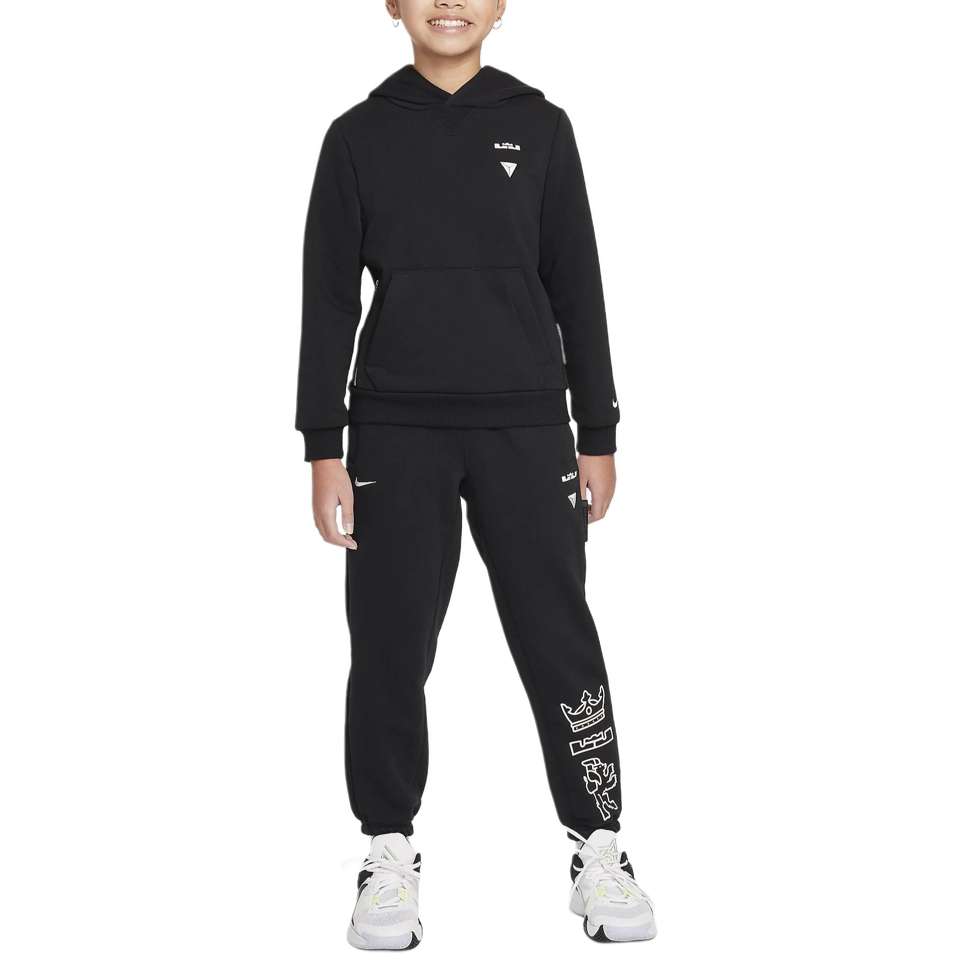 Штаны STANDARD ISSUE DRI FIT Black/Light Ivory White для подростков Nike, черный/светло-белый — фото 3