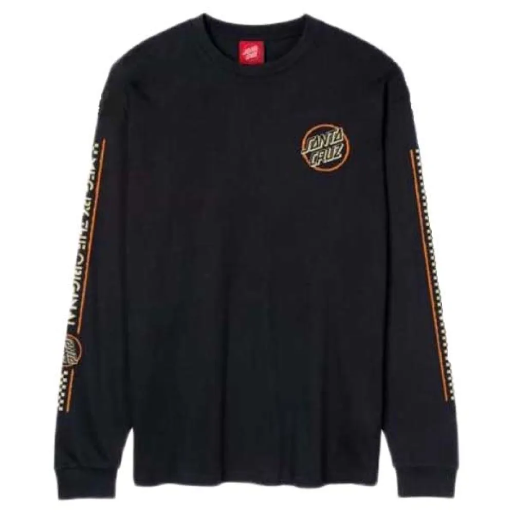 

Футболка с длинным рукавом Santa Cruz Breaker opus dot, черный