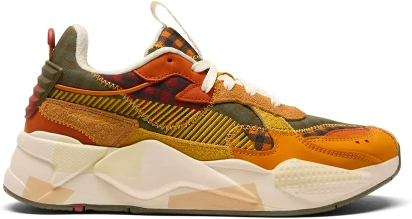 Мужские кроссовки PUMA RS X Hyper Prep на шнуровке, осенние, повседневные, желтого цвета
