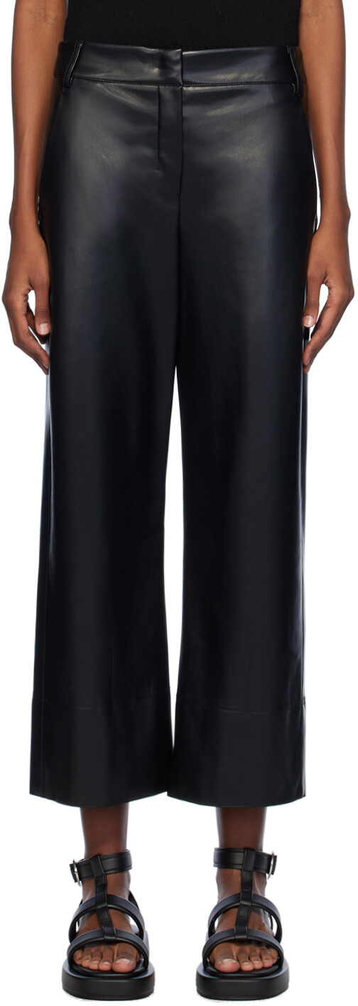 

Черные брюки из искусственной кожи сопрано Max Mara