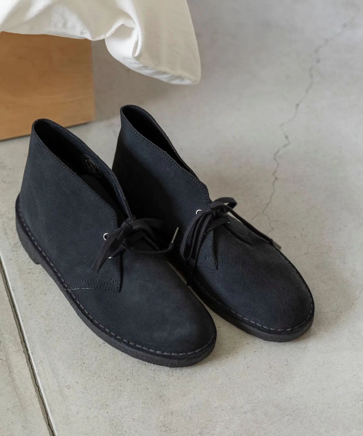 Ботинки дезертные Clarks темно-синий