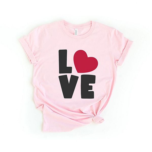 

Футболка Love с коротким рукавом и принтом Simply Sage Market, Pink, Зеленый, Футболка Love с коротким рукавом и принтом Simply Sage Market, Pink