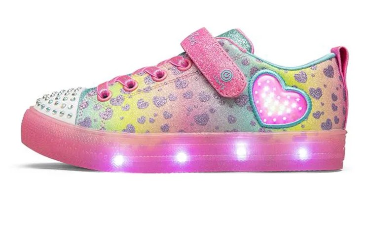 Skechers Shuffle Brights Abrasion Resistant низкие детские скейтерские кроссовки Multicolor — фото 3