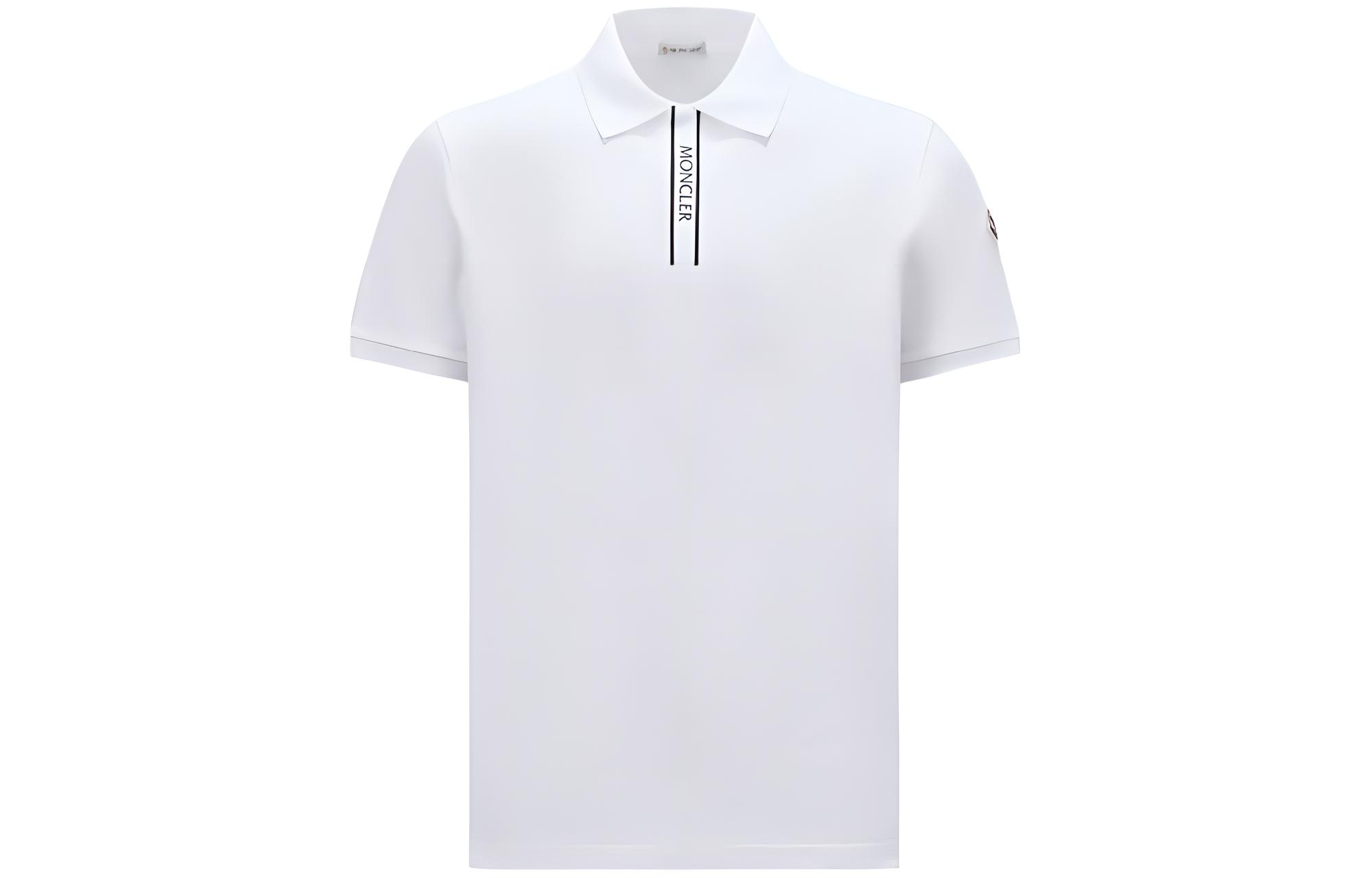 

Нашивка с логотипом на рубашке-поло Moncler, Optical White