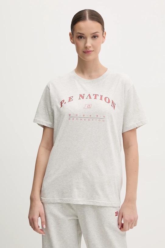 

Хлопковая футболка Liberation P.E Nation, серый