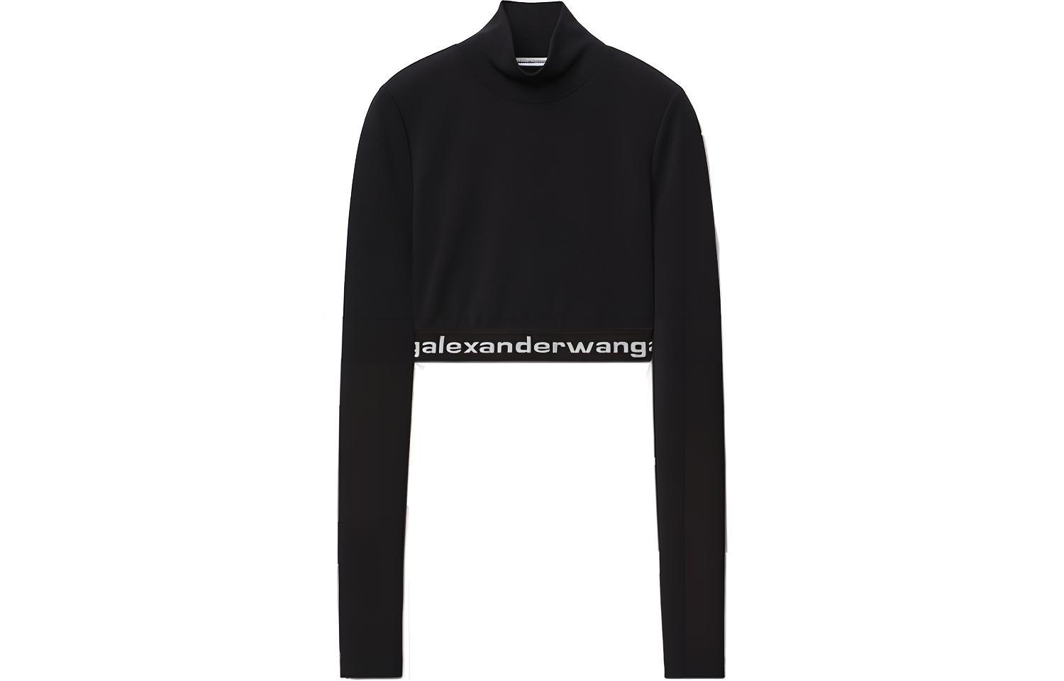 

Трикотажная футболка женская черная Alexander Wang