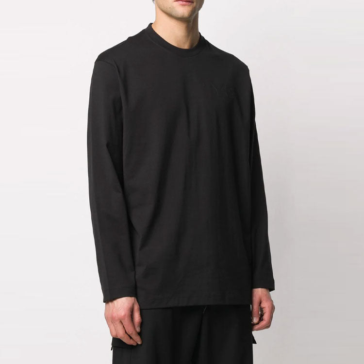 Футболка adidas Y-3 Long Sleeve Classic Chest Logo T-Shirt 'Black' FN3361, черный — фото 4
