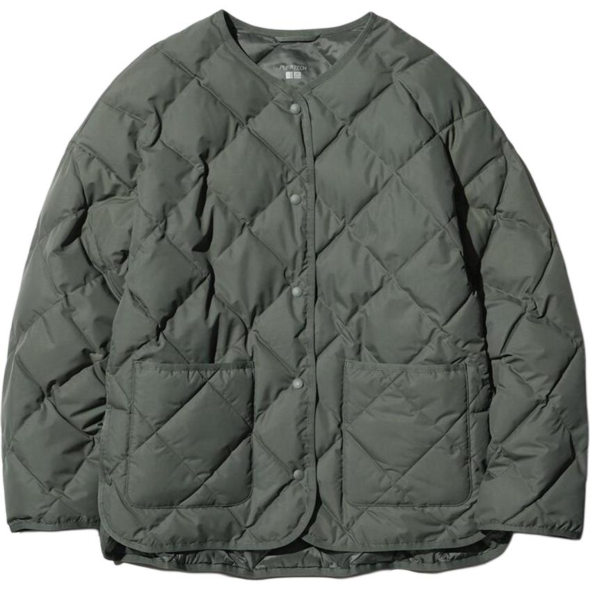 

UNIQLO Пуховик женский темно-оливковый, Dark Olive