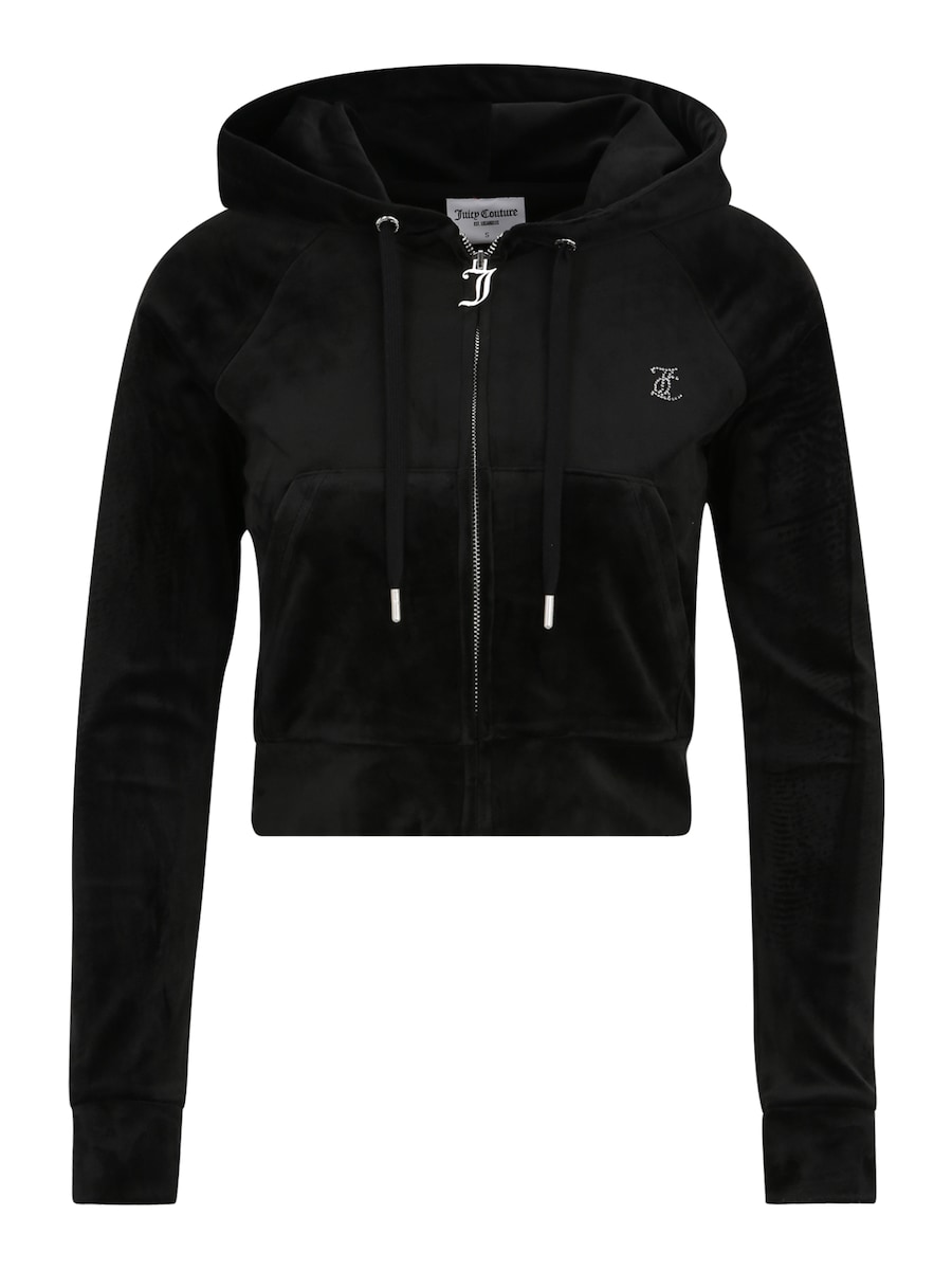 

Толстовка с капюшоном на молнии Juicy Couture Petite MADISON, черный