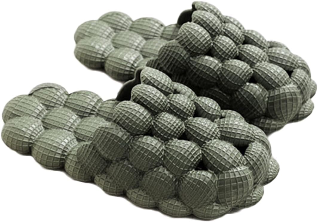 

Тапочки для ванной для женщин и мужчин, противоскользящие домашние шлепанцы, сандалии для душа, пляжа и бассейна Auxdiq, Olive