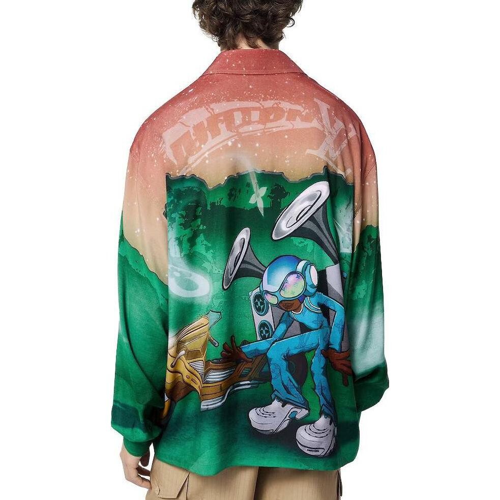 Рубашка мужская многоцветная Louis Vuitton, цвет Multicolor — фото 4