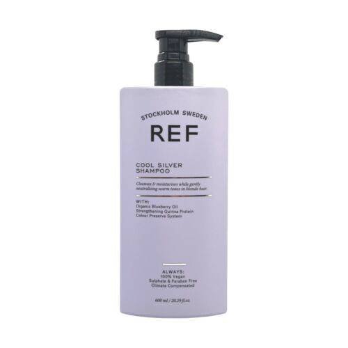 REF Cool Silver Shampoo, серебристый охлаждающий шампунь для светлых волос 1000 мл — фото 2